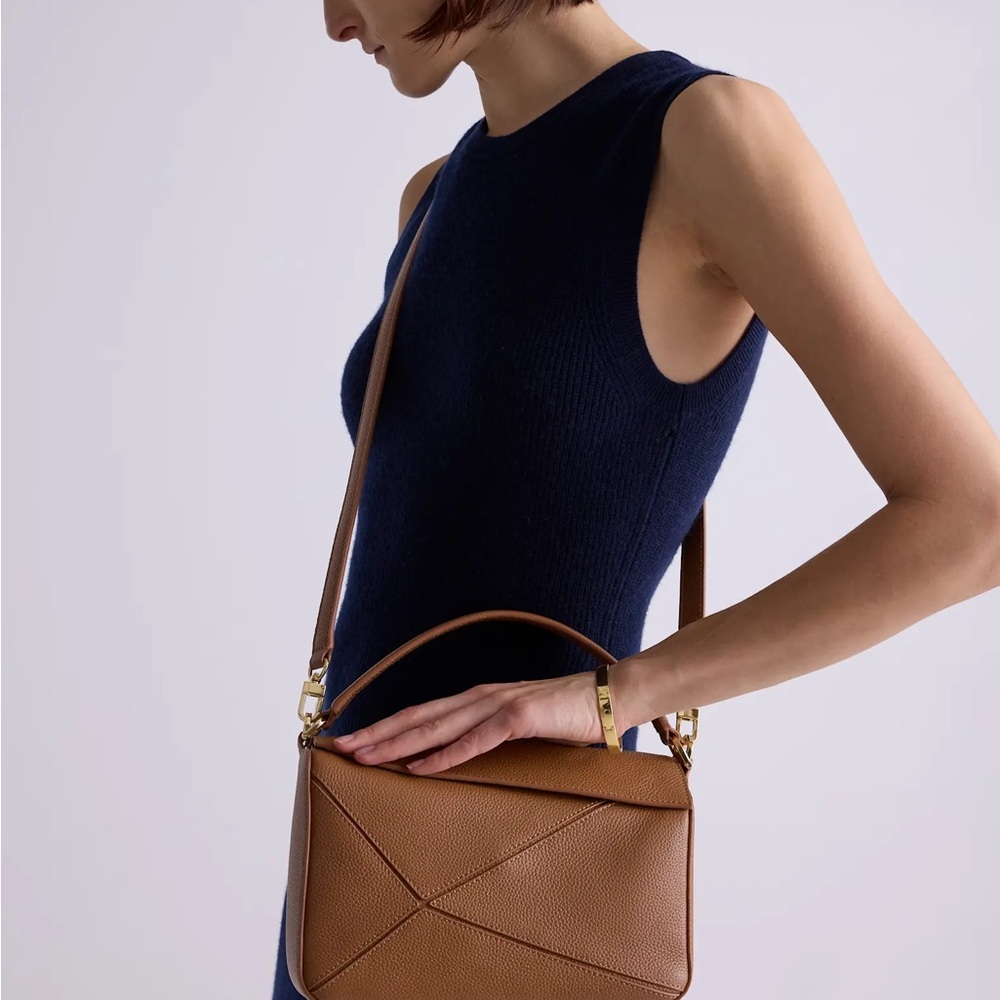 Quince Italian Leather Patchwork Crossbody - Picture 3 of 3